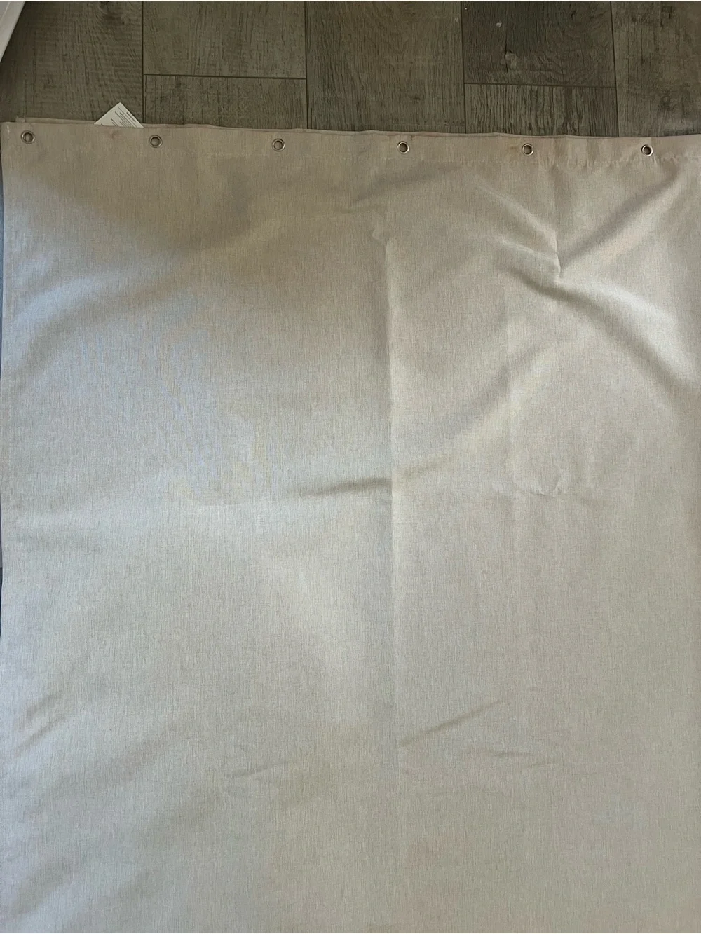 Classic Neutral Shower Curtain Light Beige - Picture 4 of 6